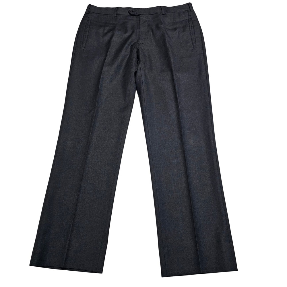 Prada Men Charcoal Wool Blend Dress Pants Trousers Made in Italy IT 50R 35x29 - Picture 3 of 11